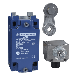 XCKJ10511H29 - Limit switch, Limit switches XC Standard, XCKJ, thermoplastic roller lever, 1NC+1 NO, snap action, M20 Telemecanique Sensors