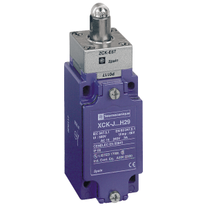 XCKJ167H29 - Limit switch, Limit switches XC Standard, XCKJ, steel roller plunger reinforced, 1NC+1 NO, snap, M20 Telemecanique Sensors