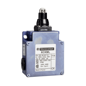 XCKML102H29 - Limit switch, Limit switches XC Standard, XCKML, steel roller plunger, 2x(1NC+1NO), snap action, M20 Telemecanique Sensors