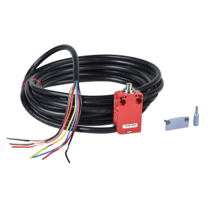 XCSM3902L5 - Safety limit switch, Telemecanique Safety switches XCS, XCSM, metal, roller plunger, 2 NC + 1 NO, cable 5 m Telemecanique Sensors