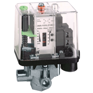 XMAV25L2135 - Pressure sensors XM, pressure switch XMA 25 bar, adjustable scale 2 thresholds, 1 C/O Telemecanique Sensors