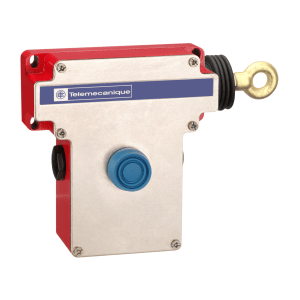 XY2CE1A250 - Latching emergency stop rope pull switch, Telemecanique Emergency stop rope pull switches XY2C, e XY2CE, RH side -1NC+1 NO, booted pushbutton Telemecanique Sensors