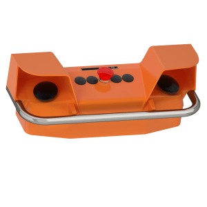 XY2SB71 - Preventa XY2 SB, Two-hand control station, orange, 2 push buttons 1 NO + 1 NC , 1 emergency stop push button 2 NC Schneider Electric