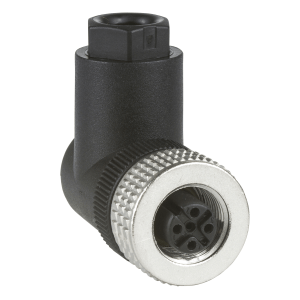 XZCC12FCM40B - Female, M12, 4 pin, elbowed connector, cable gland Pg 7 Telemecanique Sensors