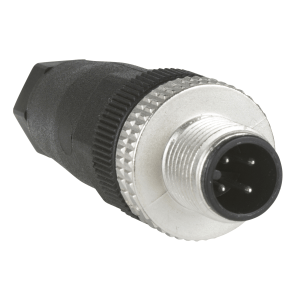 XZCC12MDM40B - Male, M12, 4 pin, straight connector, cable gland Pg 7 Telemecanique Sensors