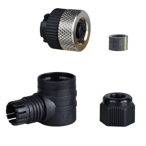 XZCC20FCM30B - Female, 1/2 20UNF, 3 pin, elbowed connector, cable gland Pg 7 Telemecanique Sensors