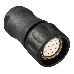 XZCC23FDP120S - Female, M23, 12 pin, straight connector, for encoder Telemecanique