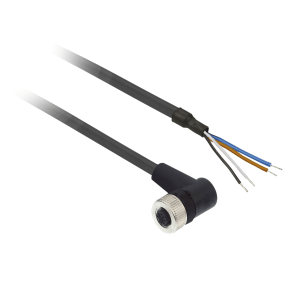 XZCP1241L10 - Pre wired connectors XZ, elbowed female, M12, 4 pins, cable PUR 10 m Telemecanique Sensors