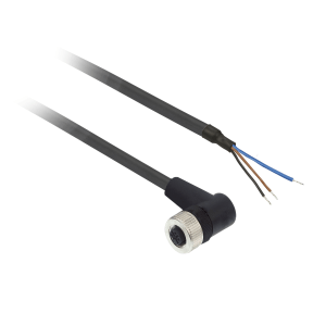 XZCP1340L10 - Pre wired connectors XZ, elbowed female, M12, 3 pins, cable PUR 10 m Telemecanique Sensors