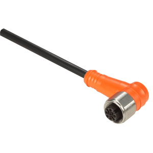 XZCPA1241L10 - Pre wired connectors XZ, elbowed female, M12, 4 pins, cable PVC 10 m Telemecanique Sensors