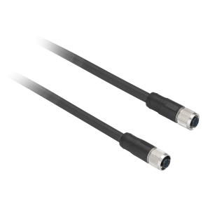 XZCPV11V12L2 - Pre wired connectors XZ, straight female, M12, 5 pins, cable PVC 2 m Telemecanique Sensors