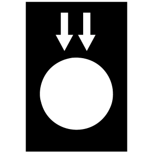 ZB2BY2955 - legend - 30 x 40 mm - black - lower, fast Schneider Electric