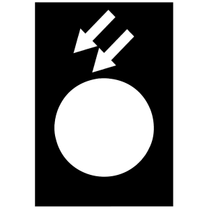 ZB2BY2967 - legend - 30 x 40 mm - black - reverse, fast Schneider Electric