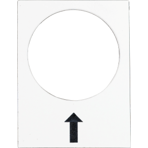ZB2BY4907 - legend - 30 x 40 mm - white - right, slow Schneider Electric
