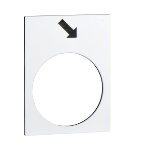 ZB2BY4913 - legend - 30 x 40 mm - white - forward, slow Schneider Electric