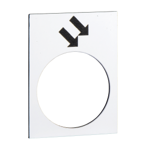 ZB2BY4914 - legend - 30 x 40 mm - white - forward, fast Schneider Electric