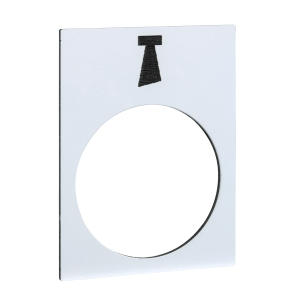 ZB2BY4932 - legend - 30 x 40 mm - white - klaxon Schneider Electric