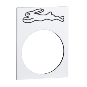 ZB2BY4934 - legend - 30 x 40 mm - white - fast Schneider Electric