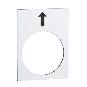ZB2BY4951 - legend - 30 x 40 mm - white - raise, slow Schneider Electric