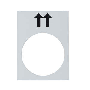 ZB2BY4952 - legend - 30 x 40 mm - white - raise, fast Schneider Electric