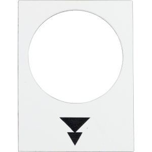 ZB2BY4953 - legend - 30 x 40 mm - white - raise, slow-fast Schneider Electric