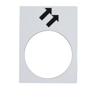 ZB2BY4964 - legend - 30 x 40 mm - white - forward, fast Schneider Electric