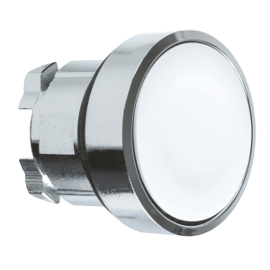 ZB4BA1 - Harmony XB4, Push button head, metal, flush, white, Ø22, spring return, unmarked Schneider Electric