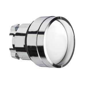 ZB4BA16 - Head for non illuminated push button, Harmony XB4, white recessed pushbutton Ø22 mm spring return unmarked Schneider Electric