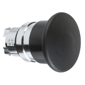 ZB4BC2 - Harmony XB4, Mushroom push button head Ø40, metal, black, Ø22, spring return Schneider Electric