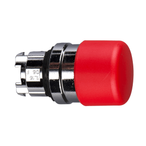 ZB4BC44 - Harmony XB4, Mushroom push button head Ø30, metal, red, Ø22, spring return Schneider Electric