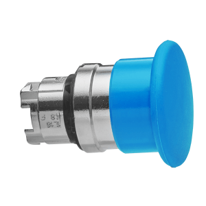 ZB4BC6 - Harmony XB4, Mushroom push button head Ø40, metal, blue, Ø22, spring return Schneider Electric
