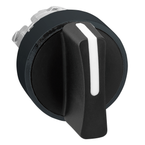 ZB4BD37 - Harmony XB4, Selector switch head, black metal, black, Ø22, 3 positions, stay put Schneider Electric