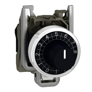 ZB4BD912 - Harmony XB4, Potentiometer head, metal,black, Ø22, for use with Ø 6 mm shaft Schneider Electric