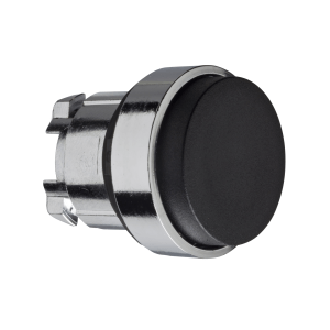ZB4BL2 - Harmony XB4, Push button head, metal, projecting, black, Ø22, spring return, unmarked Schneider Electric