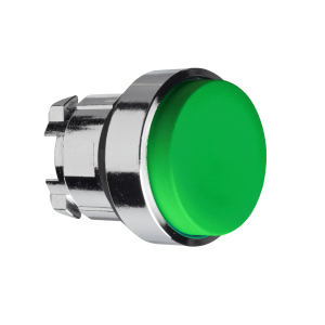 ZB4BL3 - Harmony XB4, Push button head, metal, projecting, green, Ø22, spring return, unmarked Schneider Electric