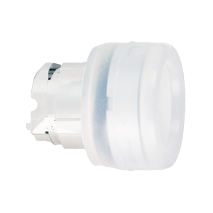 ZB4BP1 - Harmony XB4, Push button head, metal, projecting, white, Ø22, spring return, booted, unmarked Schneider Electric