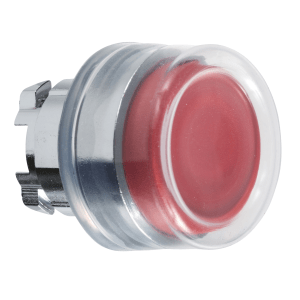 ZB4BP4 - Harmony XB4, Push button head, metal, projecting, red, Ø22, spring return, booted, unmarked Schneider Electric
