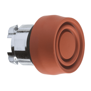 ZB4BP4S - Head for non illuminated push button, Harmony XB4, red flush pushbutton Ø22 mm spring return unmarked Schneider Electric