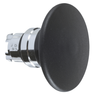 ZB4BR2 - Harmony XB4, Mushroom push button head Ø60, metal, black, Ø22, spring return Schneider Electric