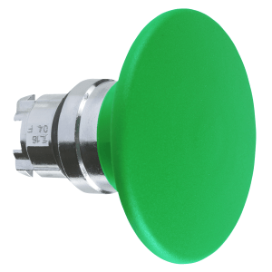 ZB4BR3 - Harmony XB4, Mushroom push button head Ø60, metal, green, Ø22, spring return Schneider Electric