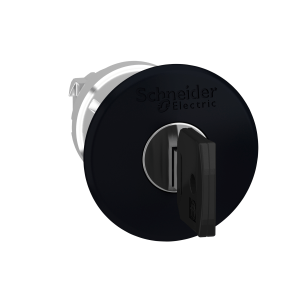 ZB4BS12 - Head for non illuminated push button, Harmony XB4, XB5, black Ø 40 mushroom pushbutton Ø22 mm latching key release Schneider Electric