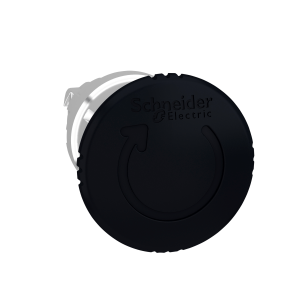 ZB4BS52 - Harmony XB4, Mushroom push button head Ø40, metal, black, Ø22, latching turn realease Schneider Electric