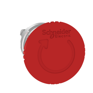ZB4BS844 - Harmony XB4, Emergency stop head, switching off, metal, red mushroom Ø40, Ø22, trigger latching turn to release Schneider Electric