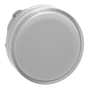 ZB4BV013 - Harmony XB4, Pilot light head, metal, white, Ø22, plain lens for integral LED Schneider Electric
