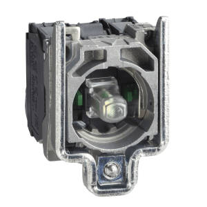 ZB4BW0M45 - Harmony XB4, Light block with body/fixing collar, metal, red, integral LED, 230…240 V AC, 1 NO + 1 NC Schneider Electric