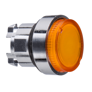 ZB4BW15 - Head for illuminated push button, Harmony XB4, orange projecting pushbutton Ø22 mm spring return BA9s bulb Schneider Electric