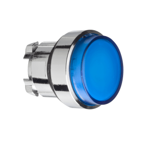 ZB4BW16 - Head for illuminated push button, Harmony XB4, blue projecting pushbutton Ø22 mm spring return BA9s bulb Schneider Electric