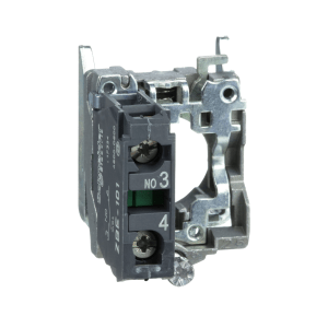 ZB4BZ101 - Harmony XB4, Single contact block with body/fixing collar, metal, screw clamp terminal, 1 NO Schneider Electric