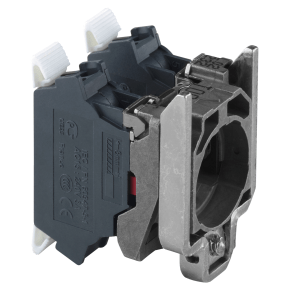 ZB4BZ1045 - Complete body/contact assembly, Harmony XB4, single contact block with body/fixing collar 2NC spring clamp terminal Schneider Electric