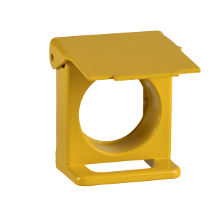 ZB4BZ65 - Harmony XB4, Padlockable flap for Ø22 flush push button, metal, yellow Schneider Electric